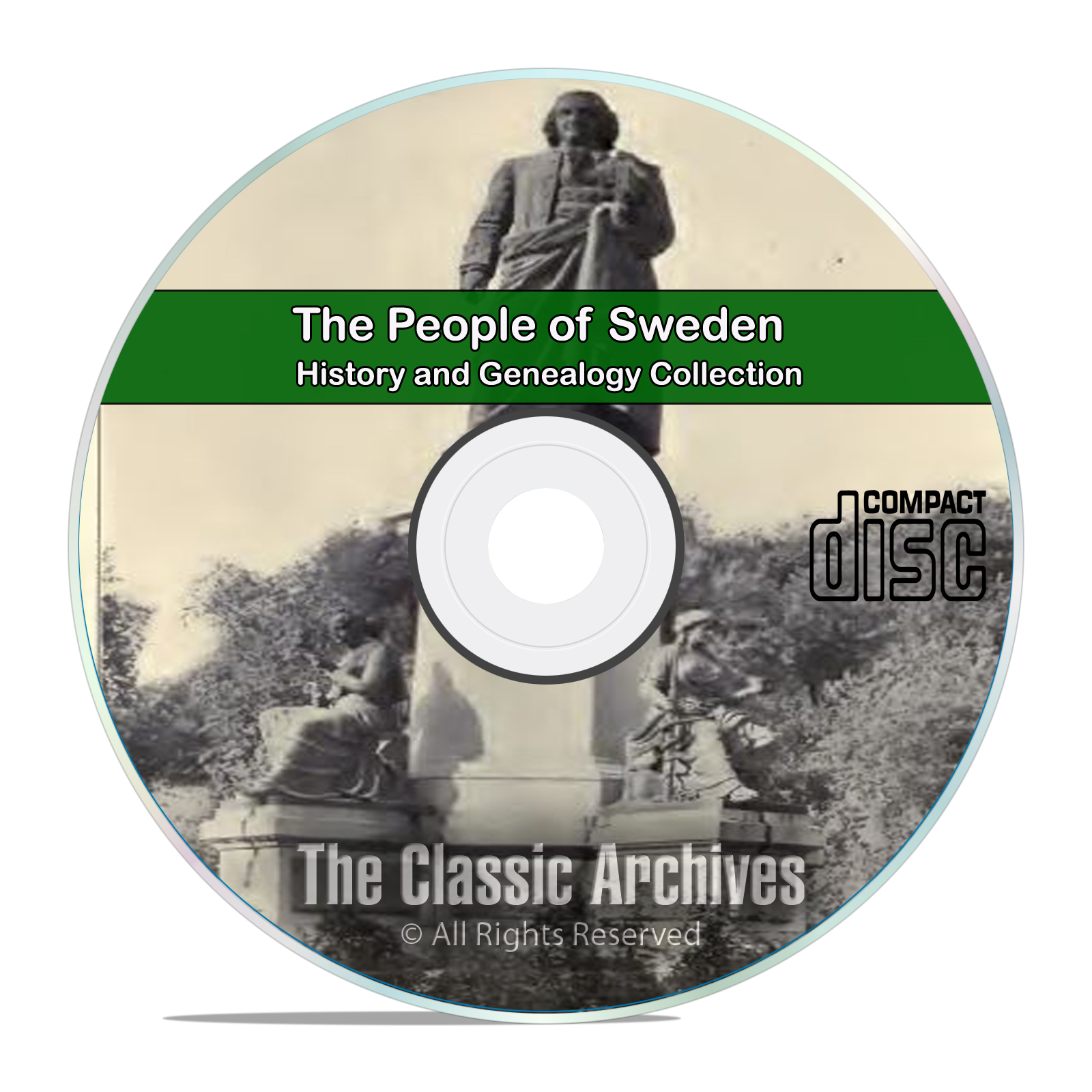 Sweden. People Cities and Towns, History and Genealogy 27 Books DVD